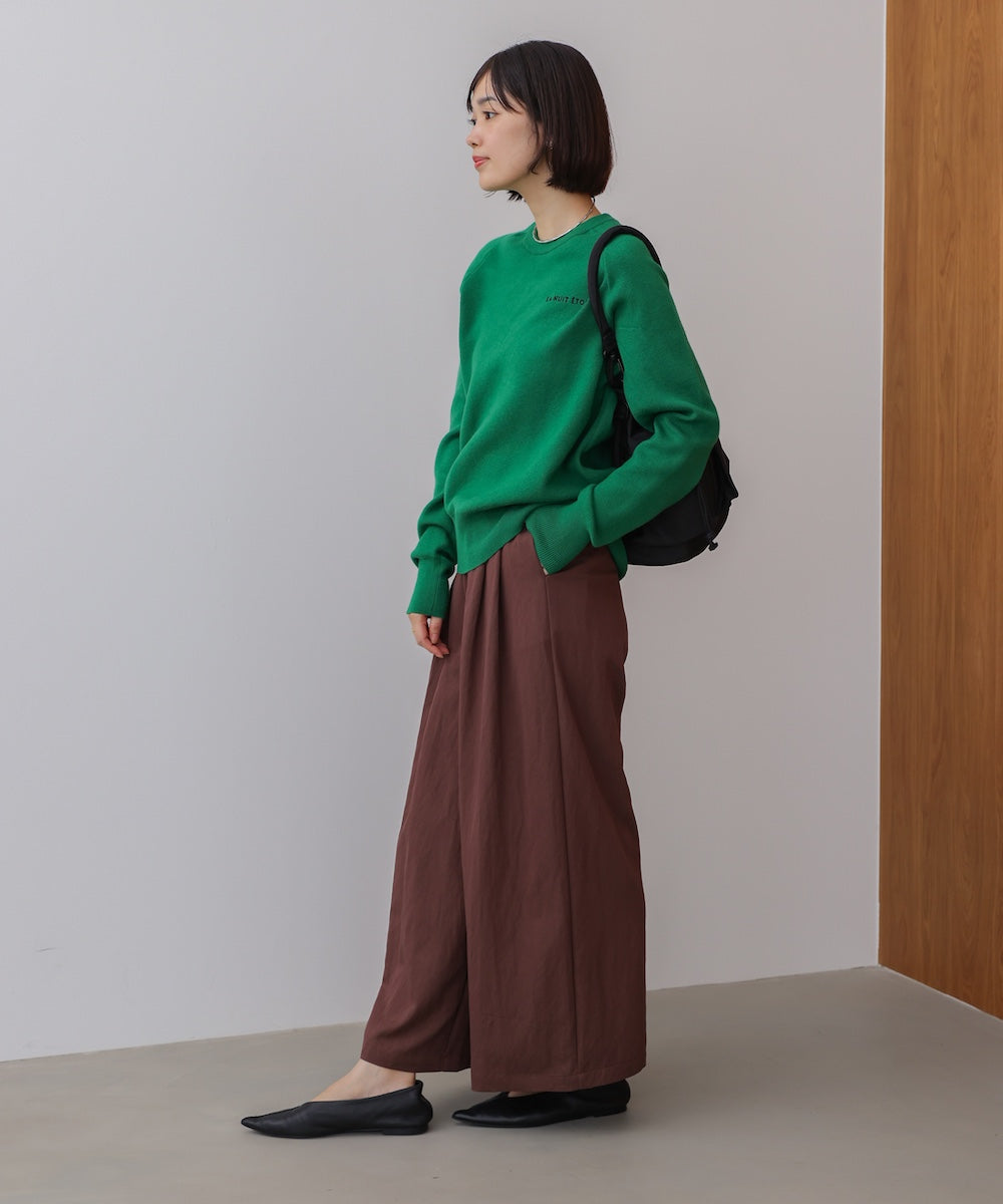 ソフトツイルワイドパンツ