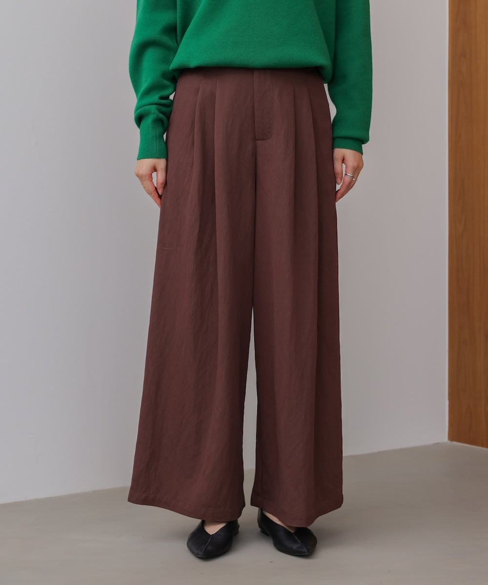 ソフトツイルワイドパンツ