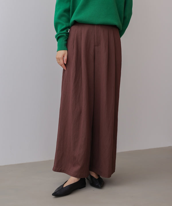 ソフトツイルワイドパンツ