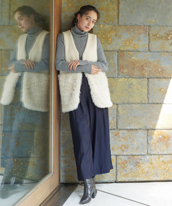 ソフトツイルワイドパンツ