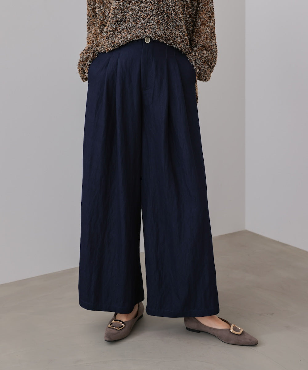ソフトツイルワイドパンツ