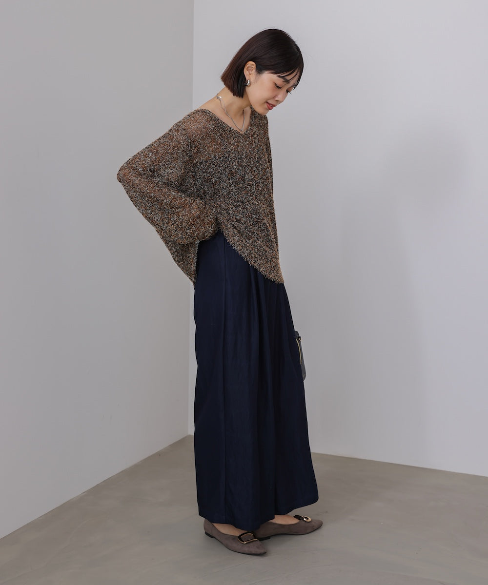 ソフトツイルワイドパンツ