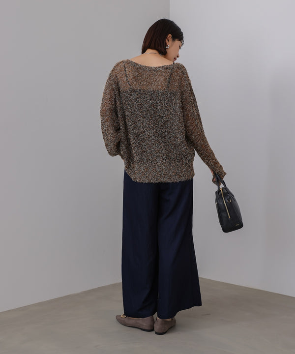 ソフトツイルワイドパンツ