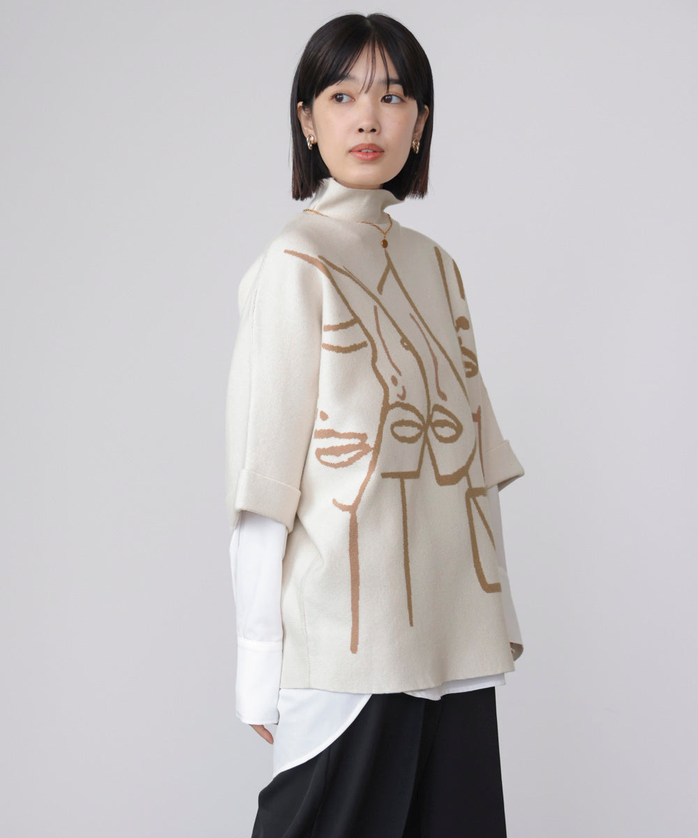 フェイスアートニット