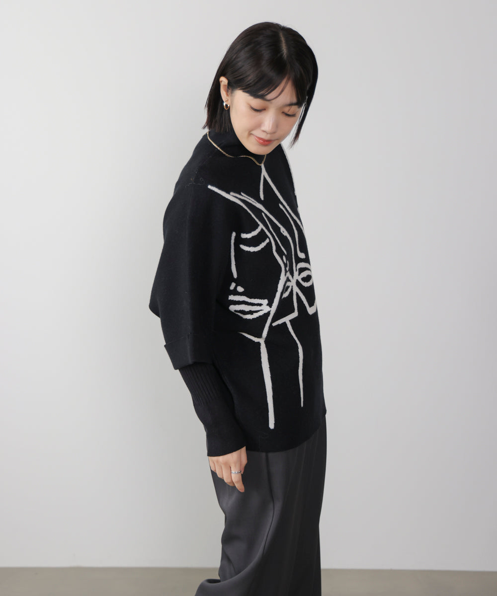 フェイスアートニット