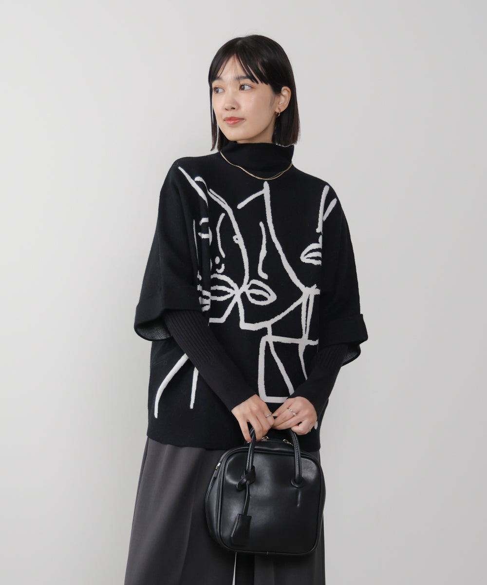 フェイスアートニット