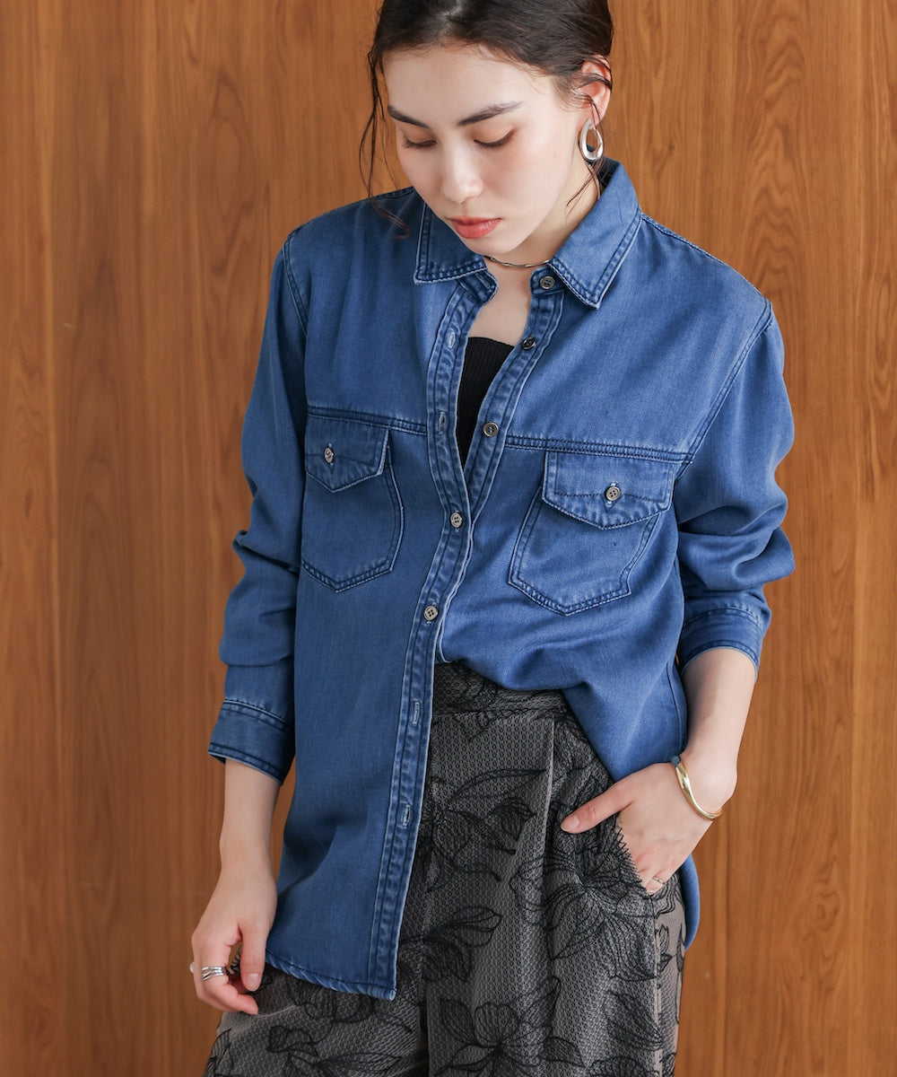 ベーシックデニムシャツ