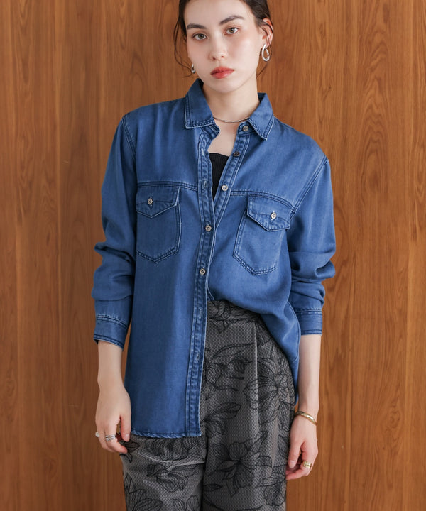 ベーシックデニムシャツ