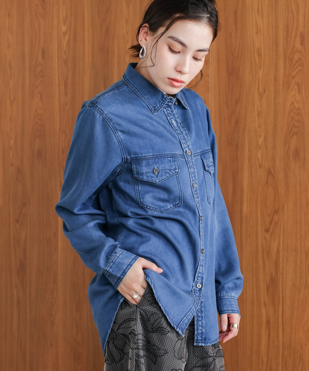 ベーシックデニムシャツ