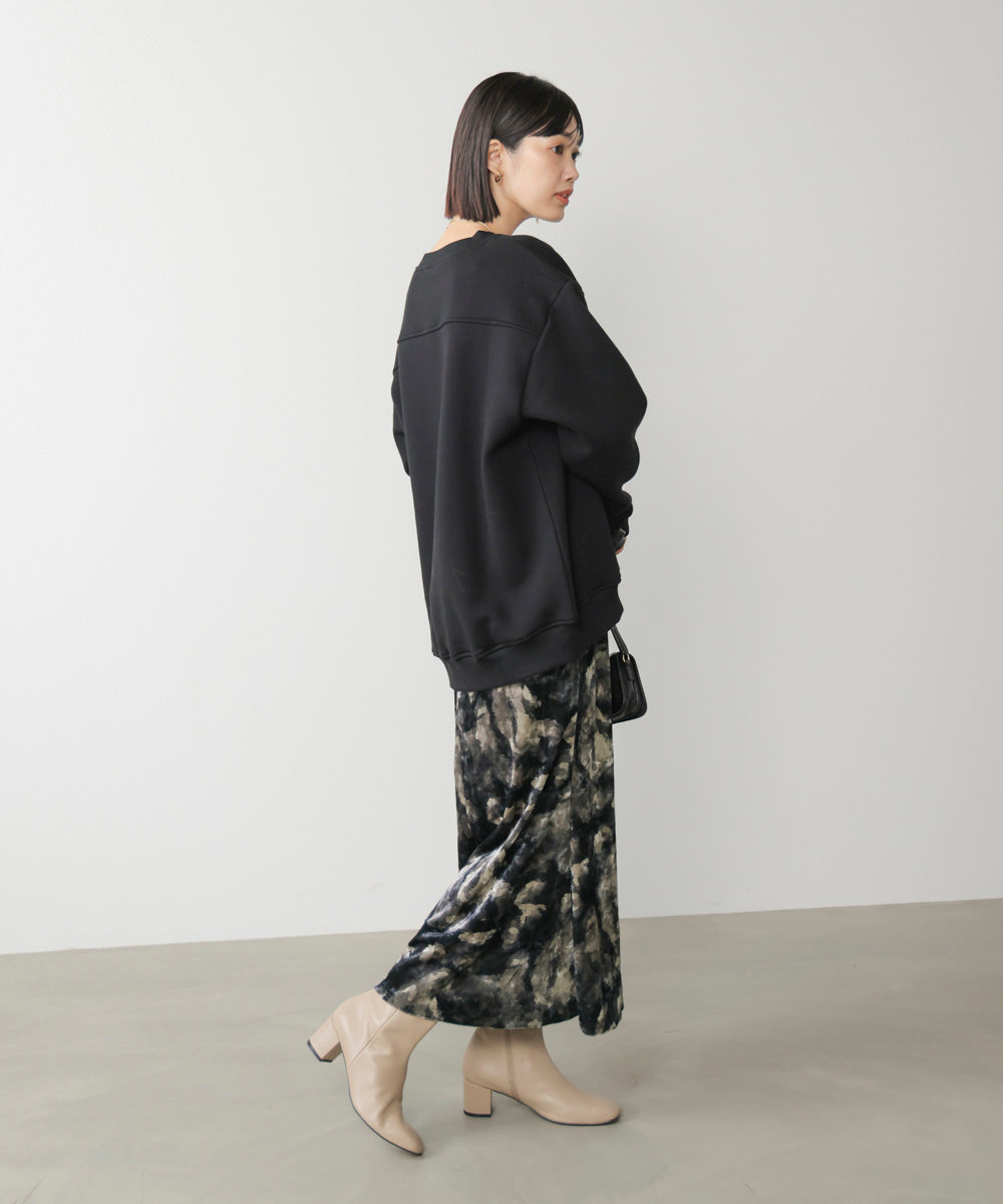 ベロアニュアンス柄スカート