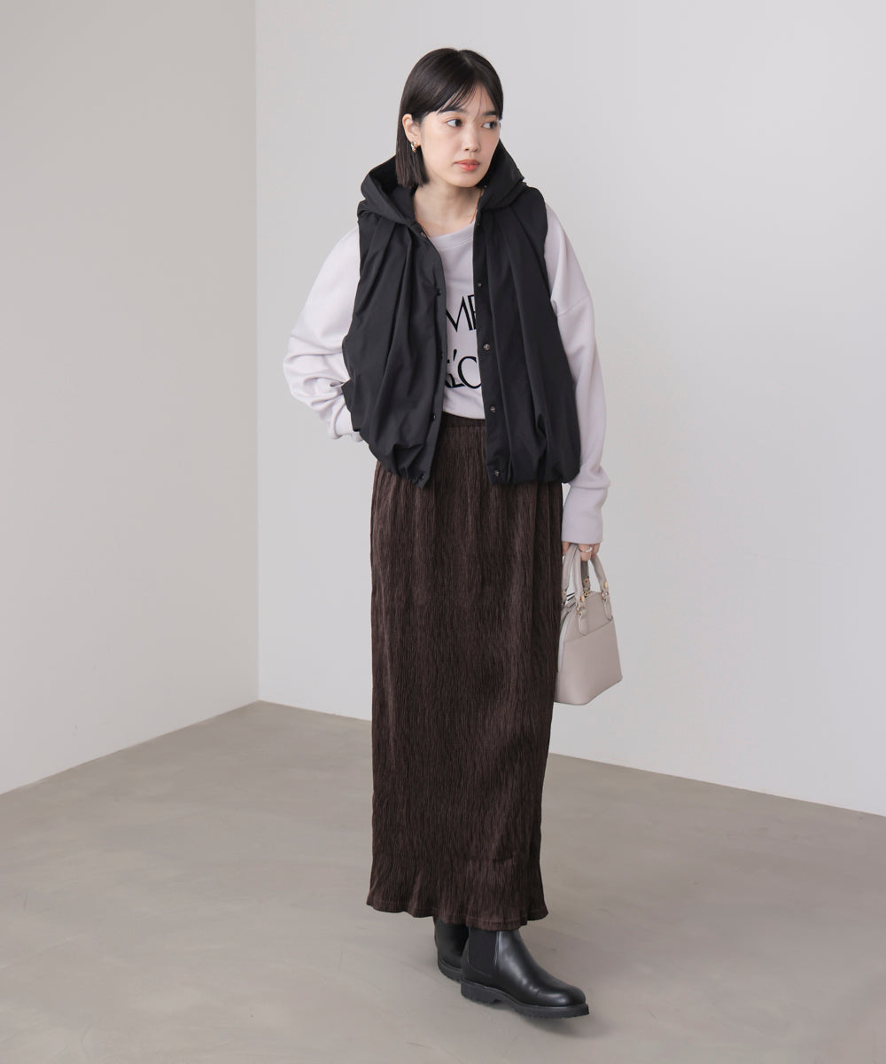 クラッシュベロアナロースカート