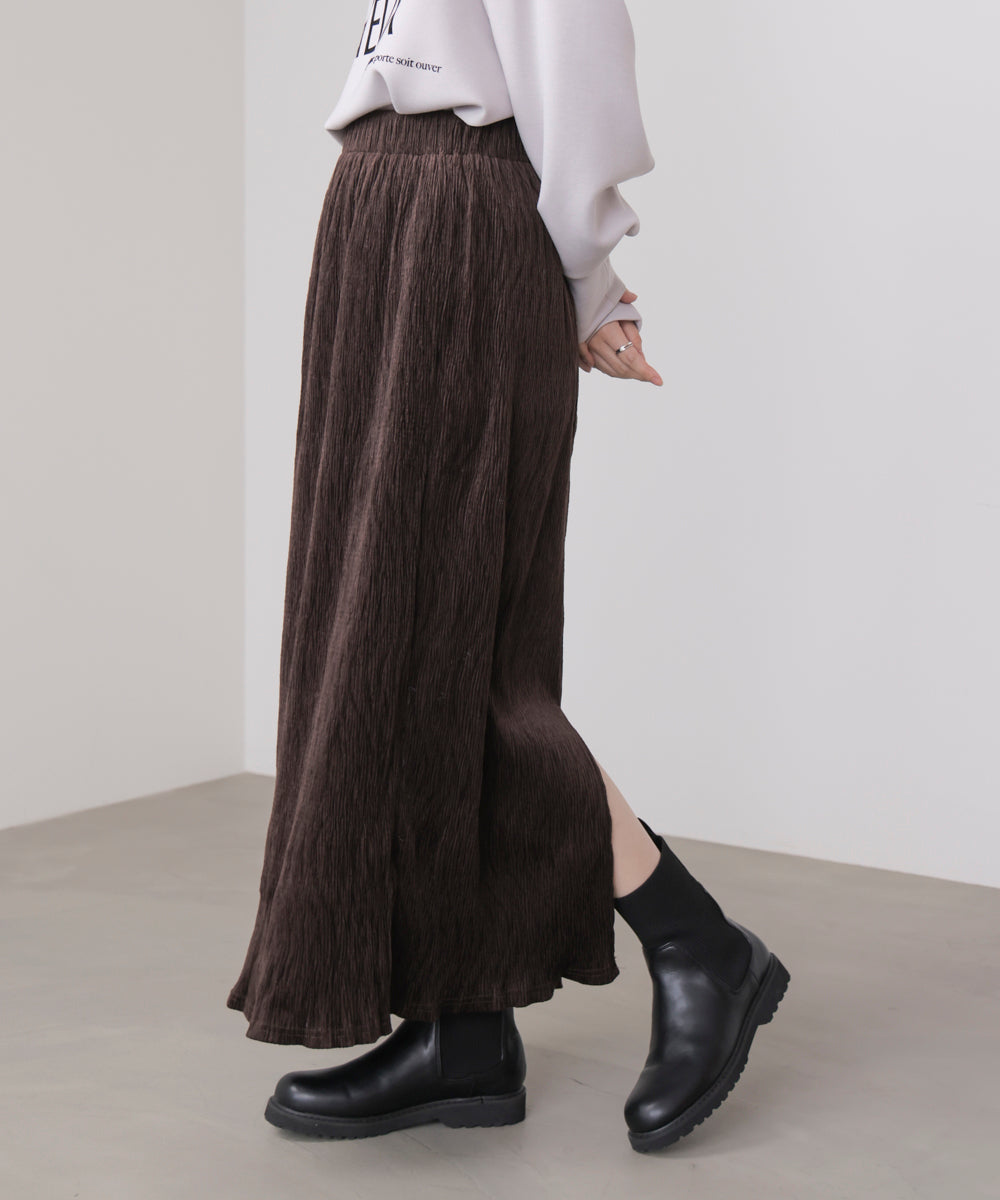 クラッシュベロアナロースカート