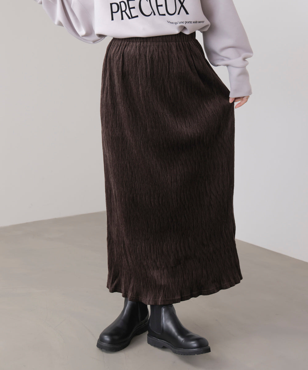 クラッシュベロアナロースカート