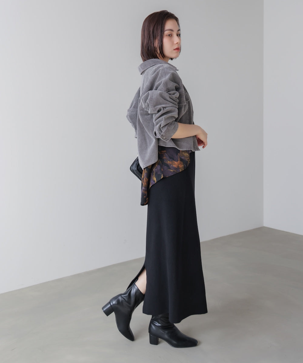 花柄ワイドブラウス