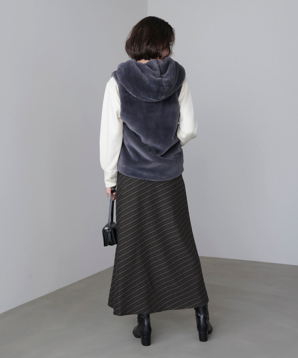 バイアスストライプタイト