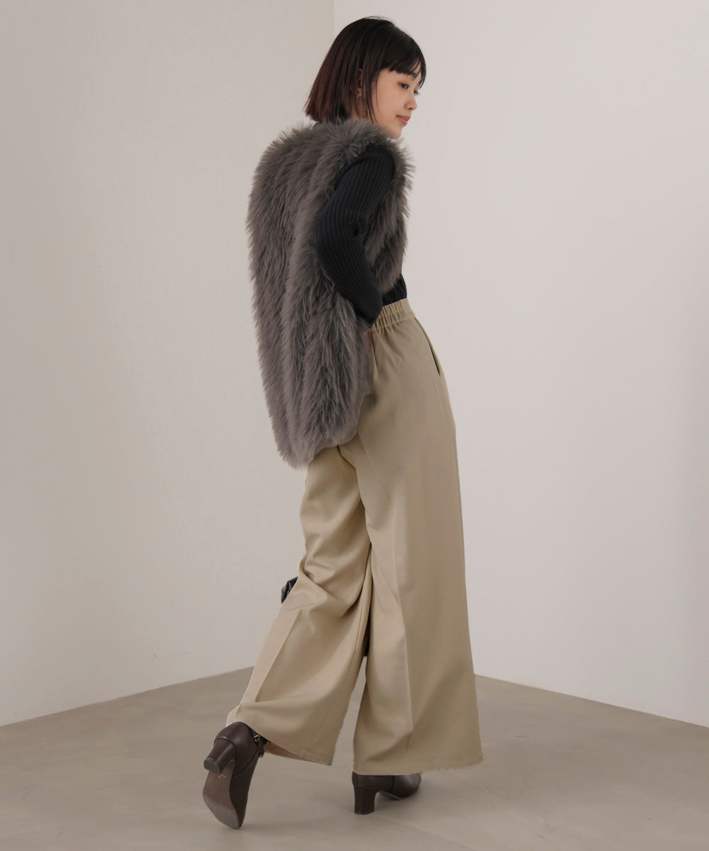 2タックストレートパンツ