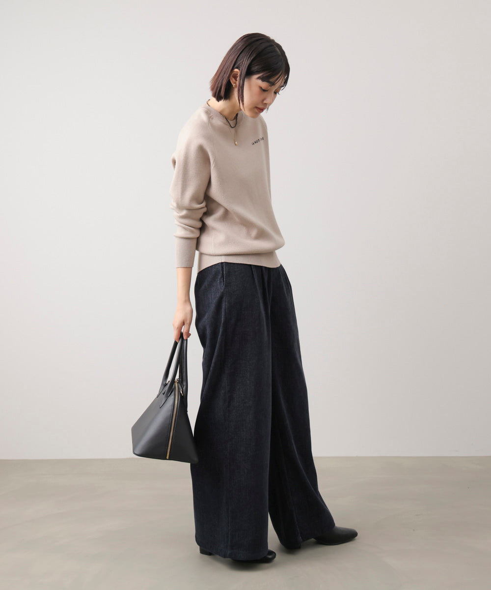 ストレッチベロアライクタックパンツ