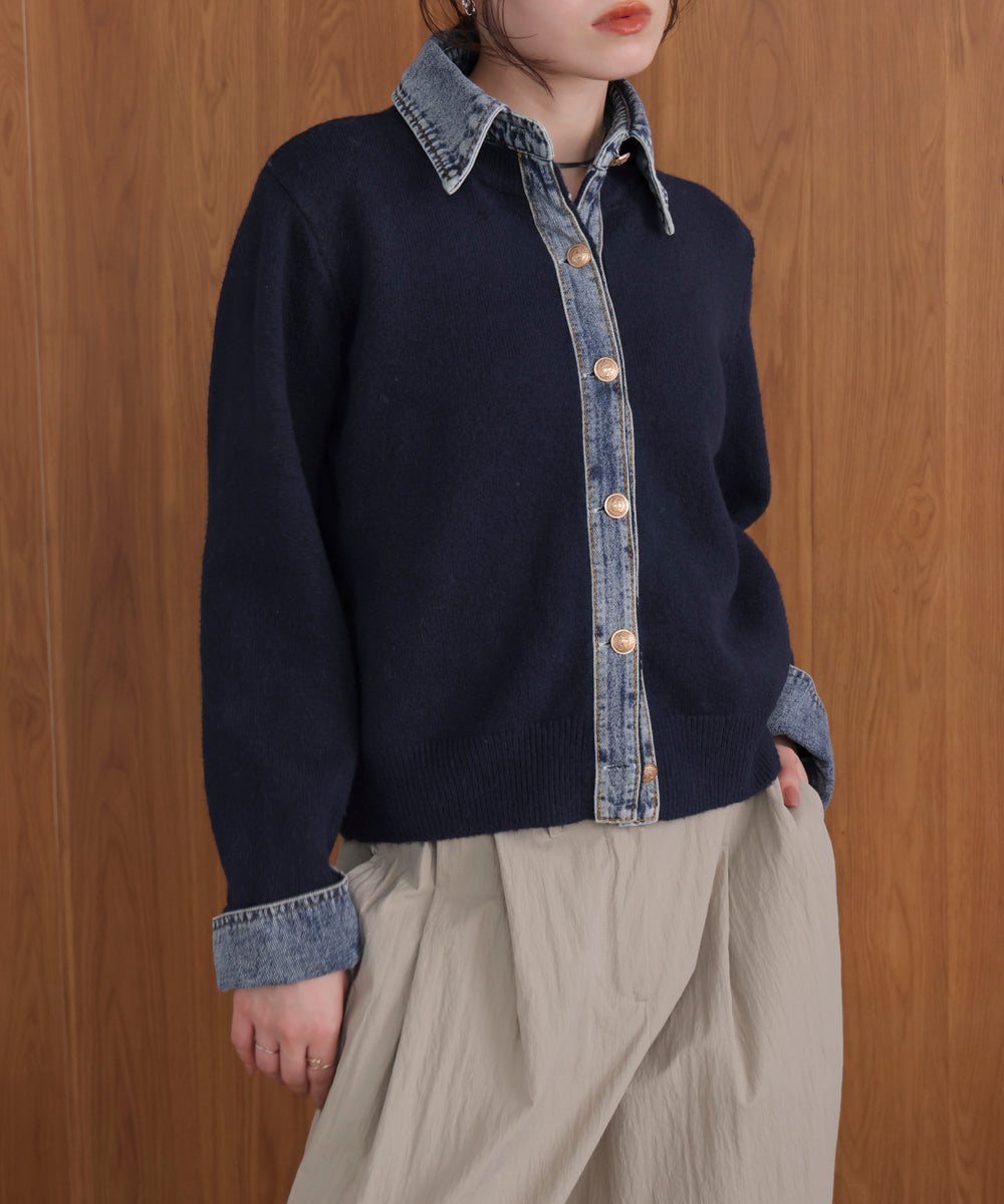 デニムニットドッキングジャケット