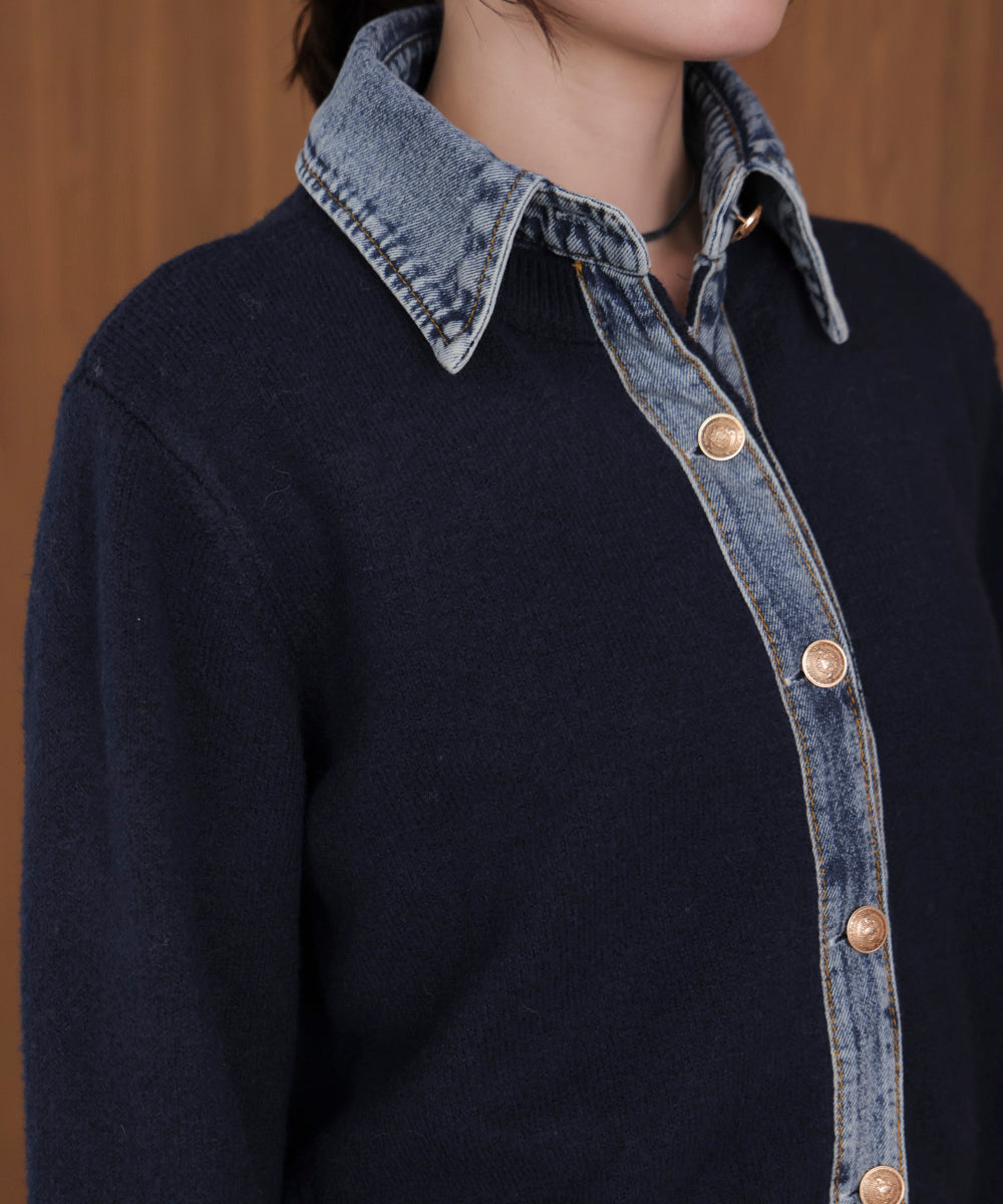 デニムニットドッキングジャケット