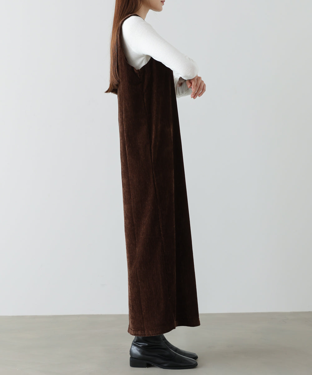 ベロアロングワンピース