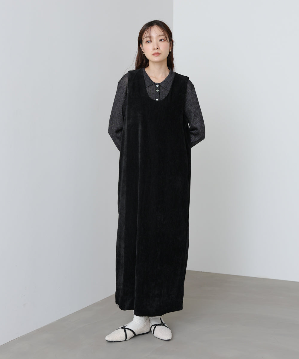 ベロアロングワンピース