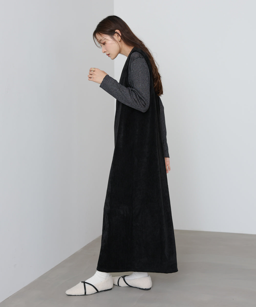 ベロアロングワンピース