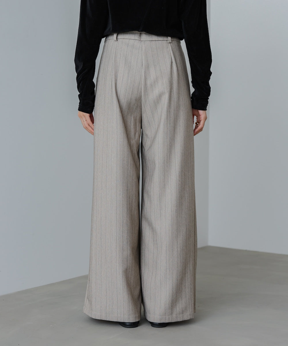 ストライプヘリンボーンパンツ