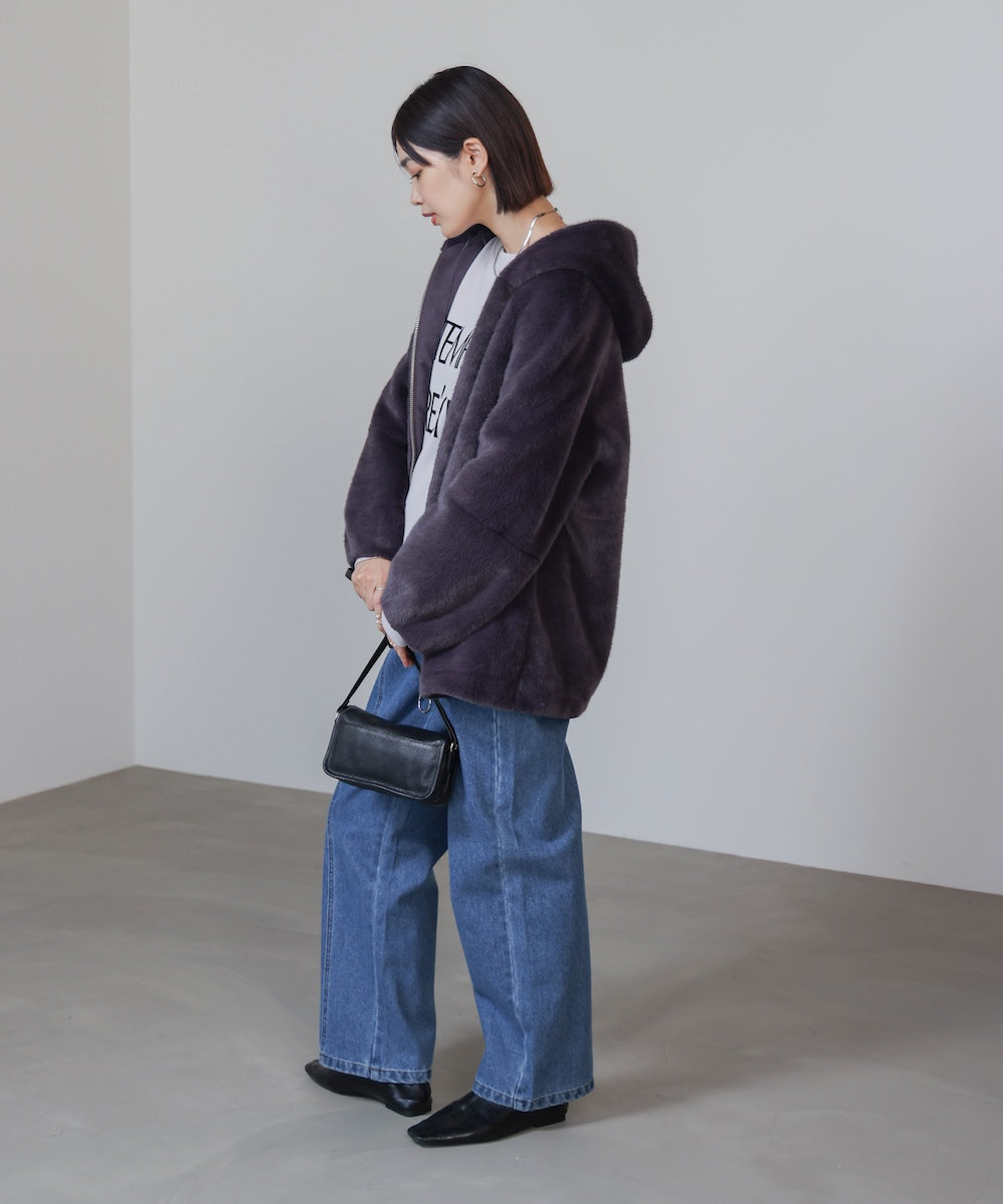 フェイクファーコート