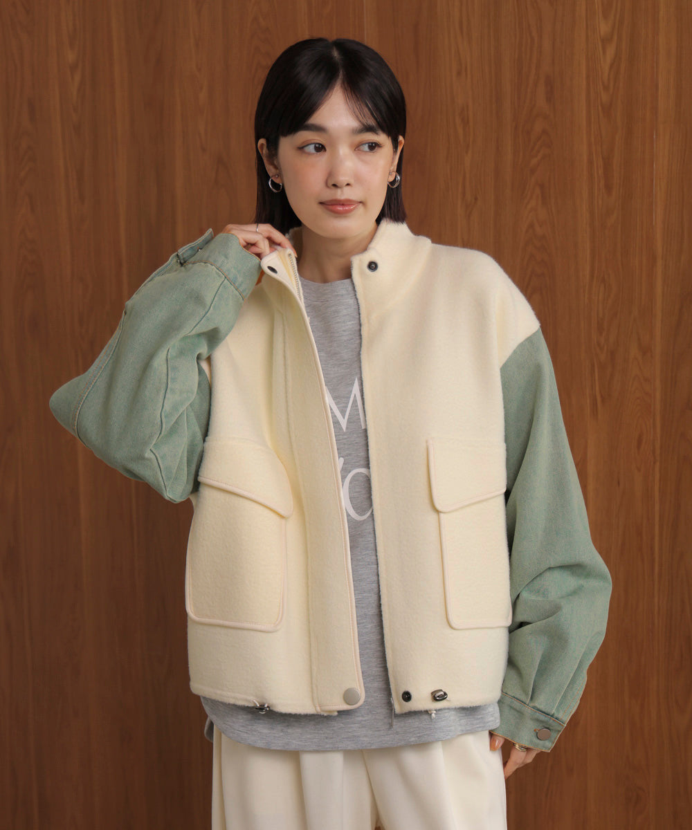 デニムコンビジャケット