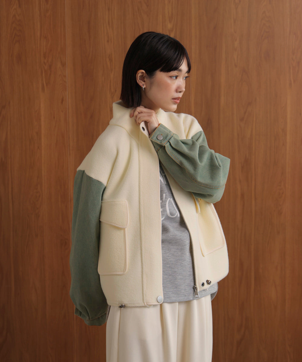 デニムコンビジャケット