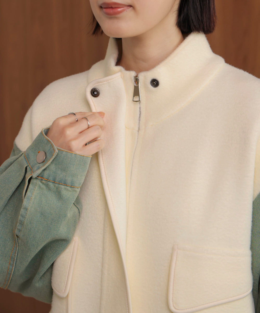 デニムコンビジャケット