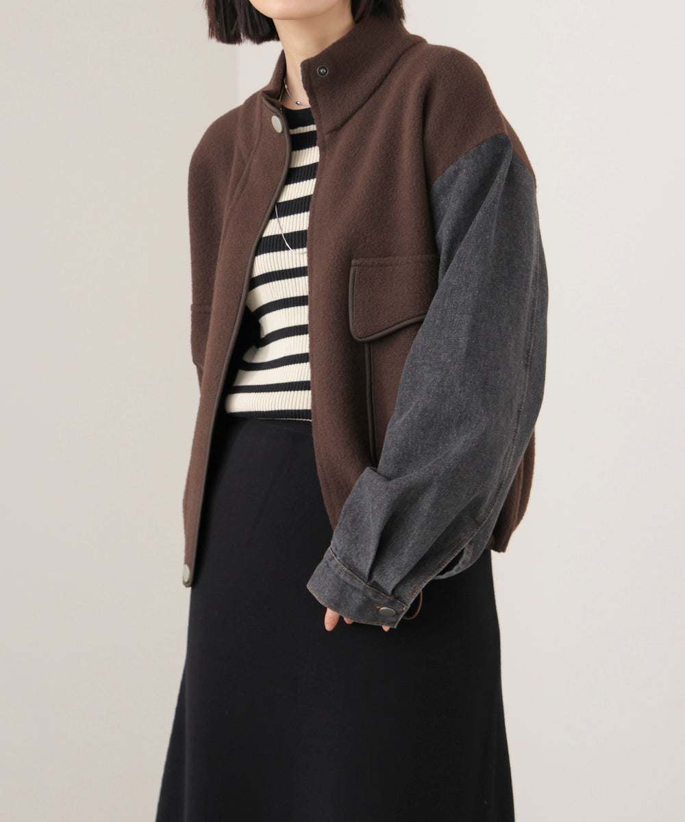 デニムコンビジャケット