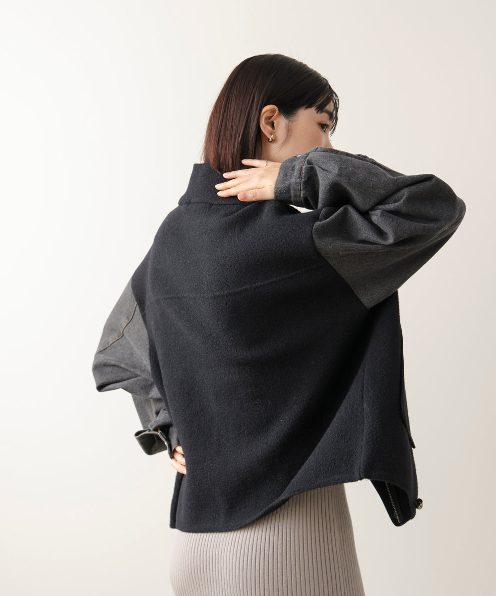 デニムコンビジャケット