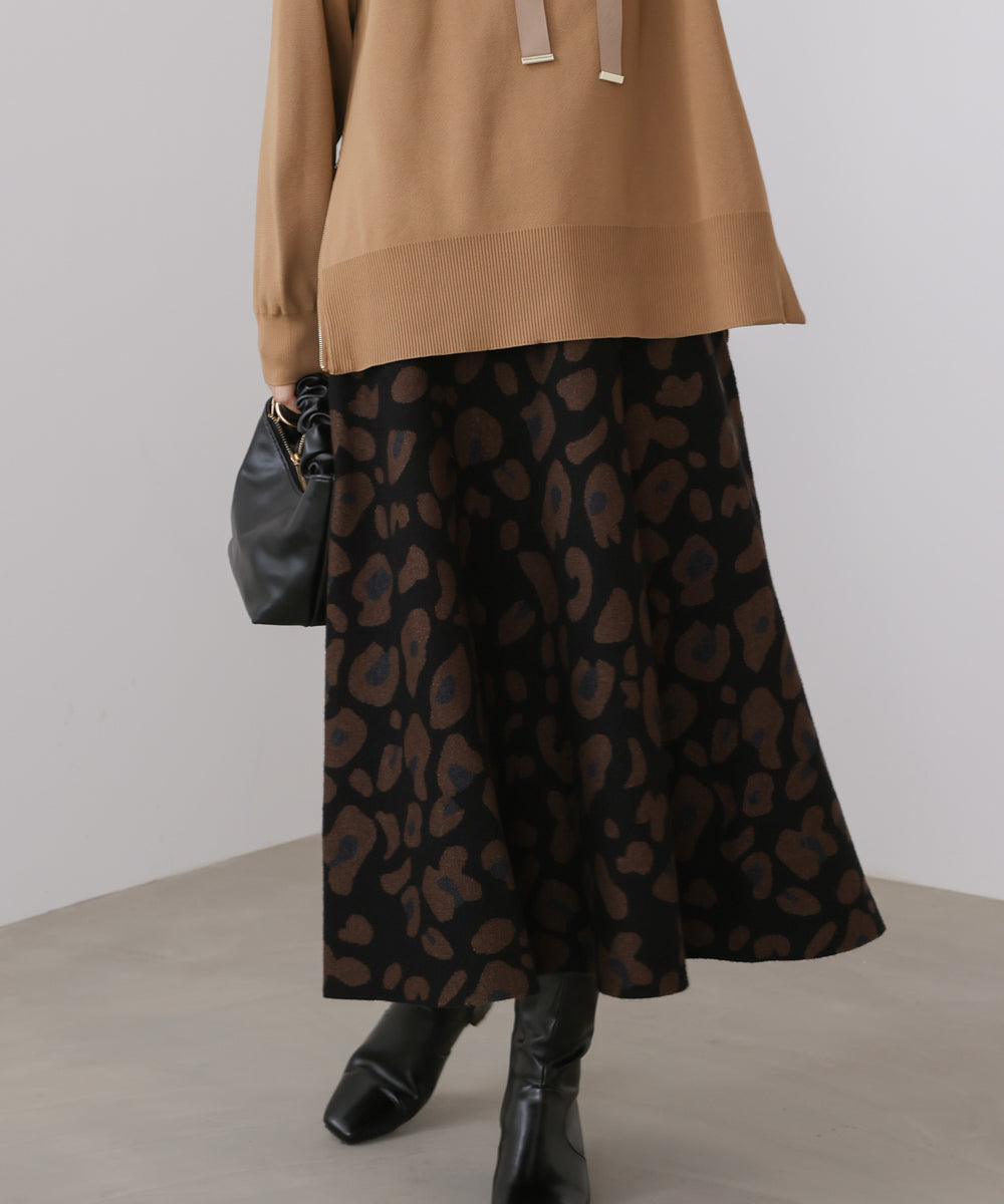 【WEB限定】柄ニットスカート