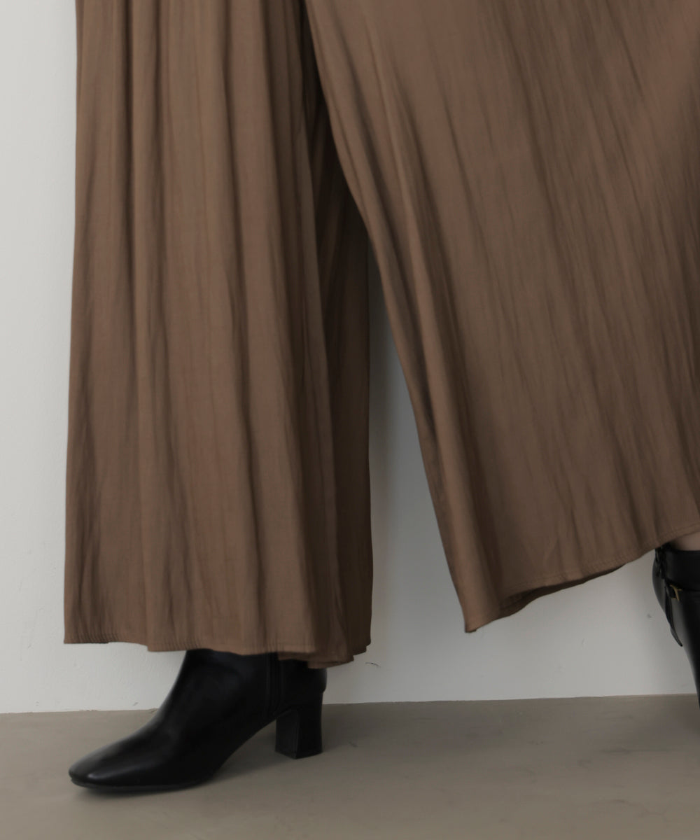 ギャザーウエストワイドパンツ