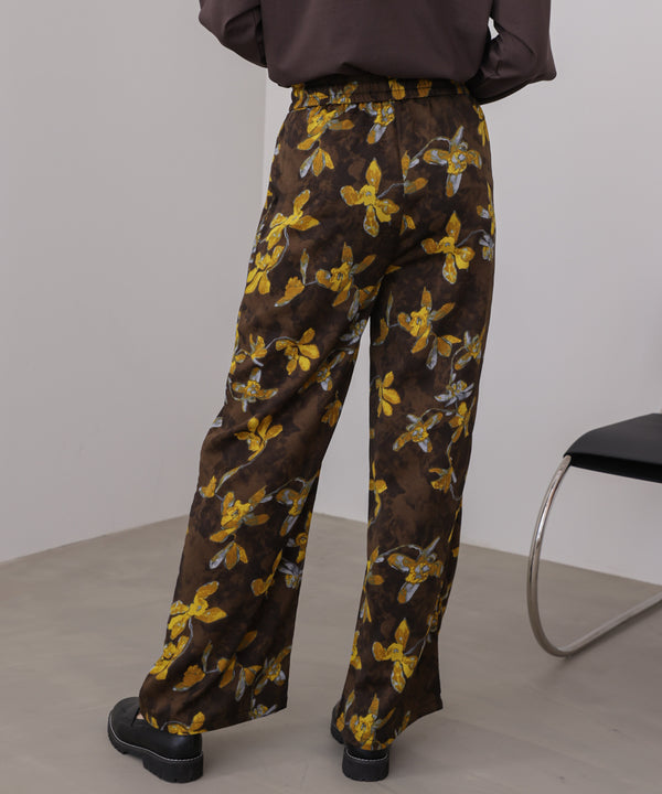 クラシックフラワーワイドパンツ