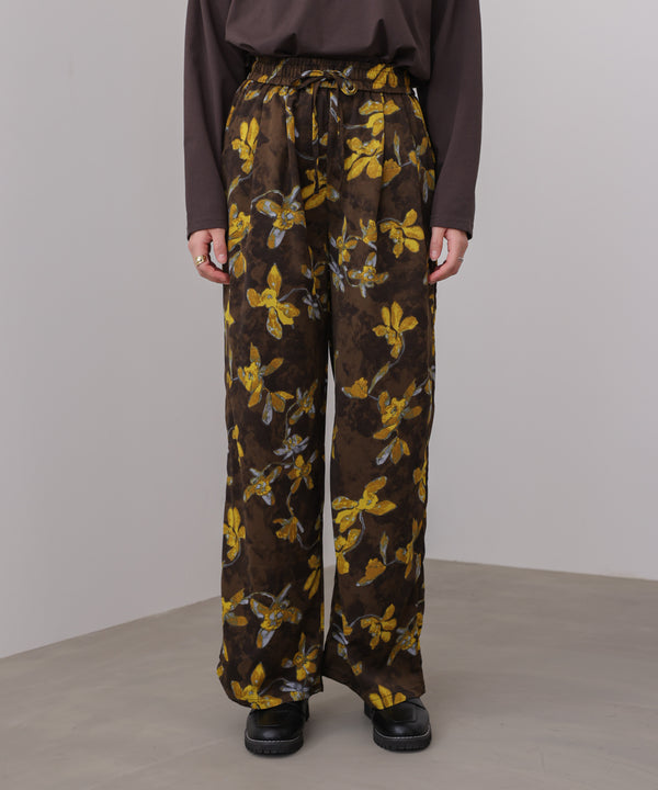 クラシックフラワーワイドパンツ