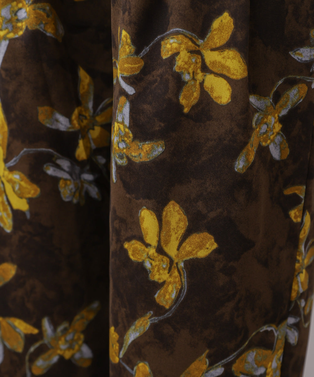 クラシックフラワーワイドパンツ