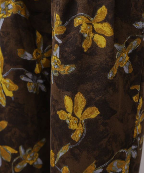 クラシックフラワーワイドパンツ