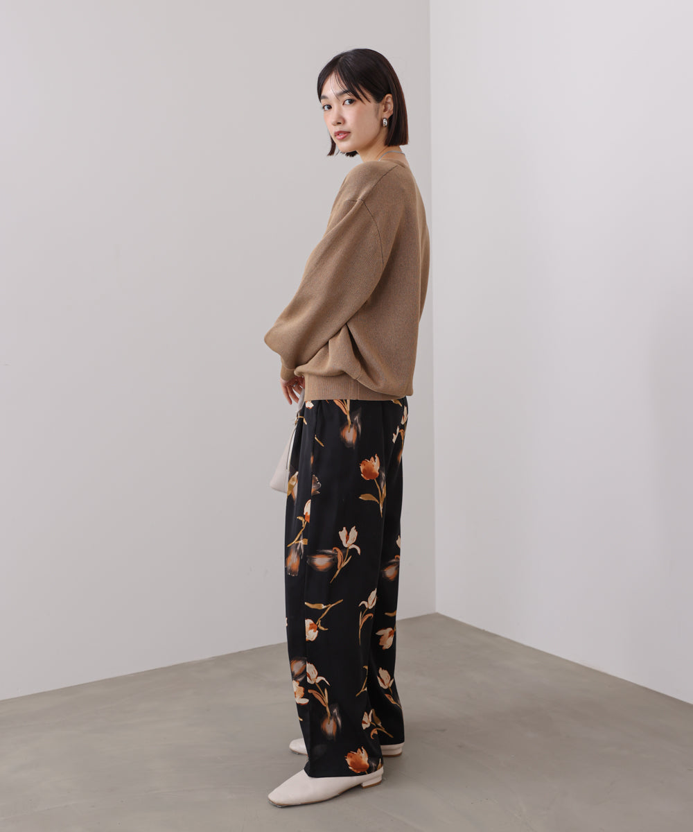 クラシックフラワーワイドパンツ