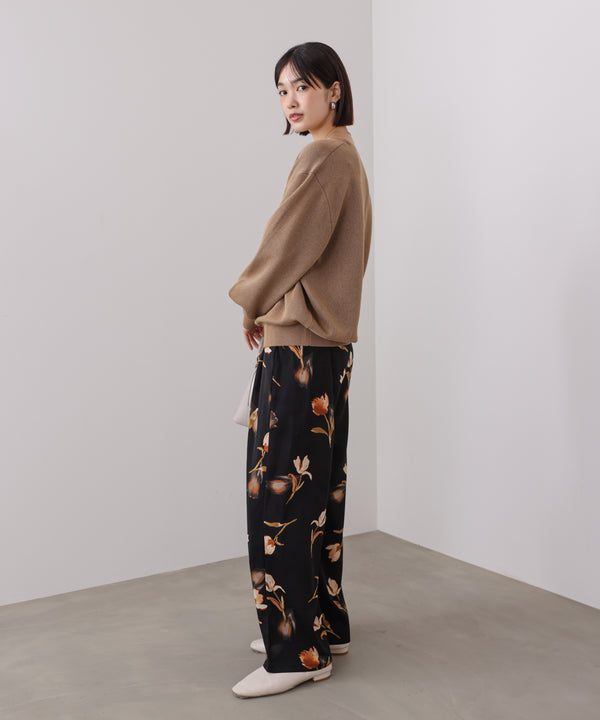 クラシックフラワーワイドパンツ