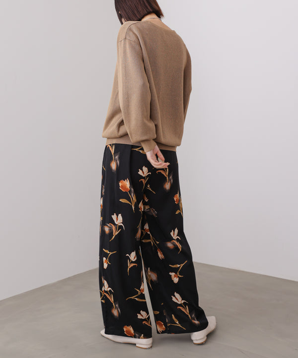 クラシックフラワーワイドパンツ