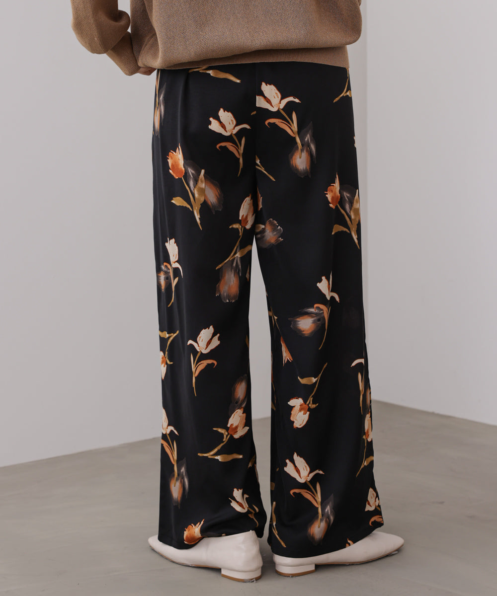 クラシックフラワーワイドパンツ
