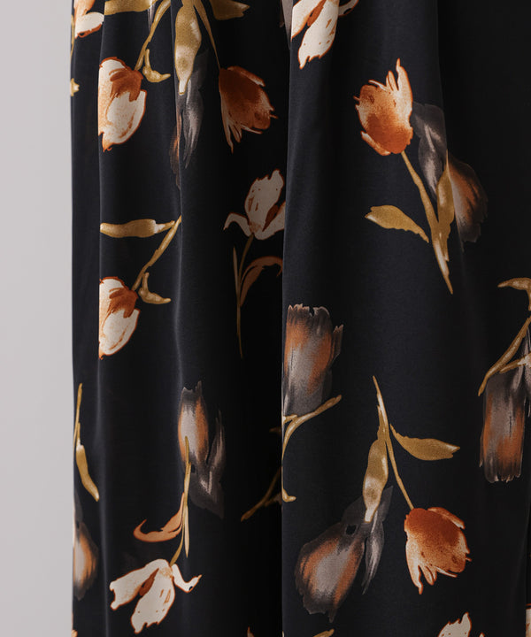 クラシックフラワーワイドパンツ