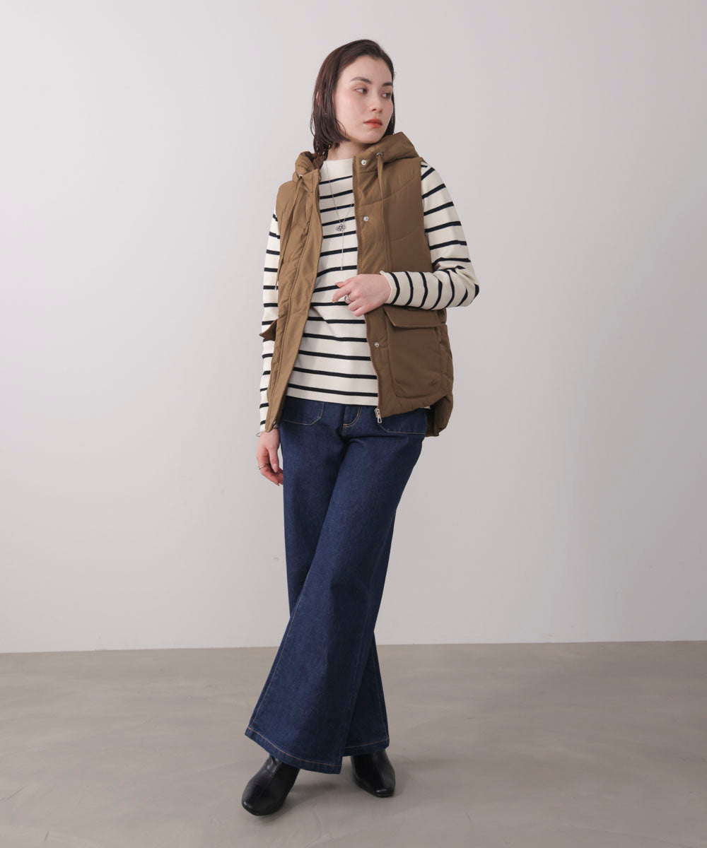 中綿フードベスト