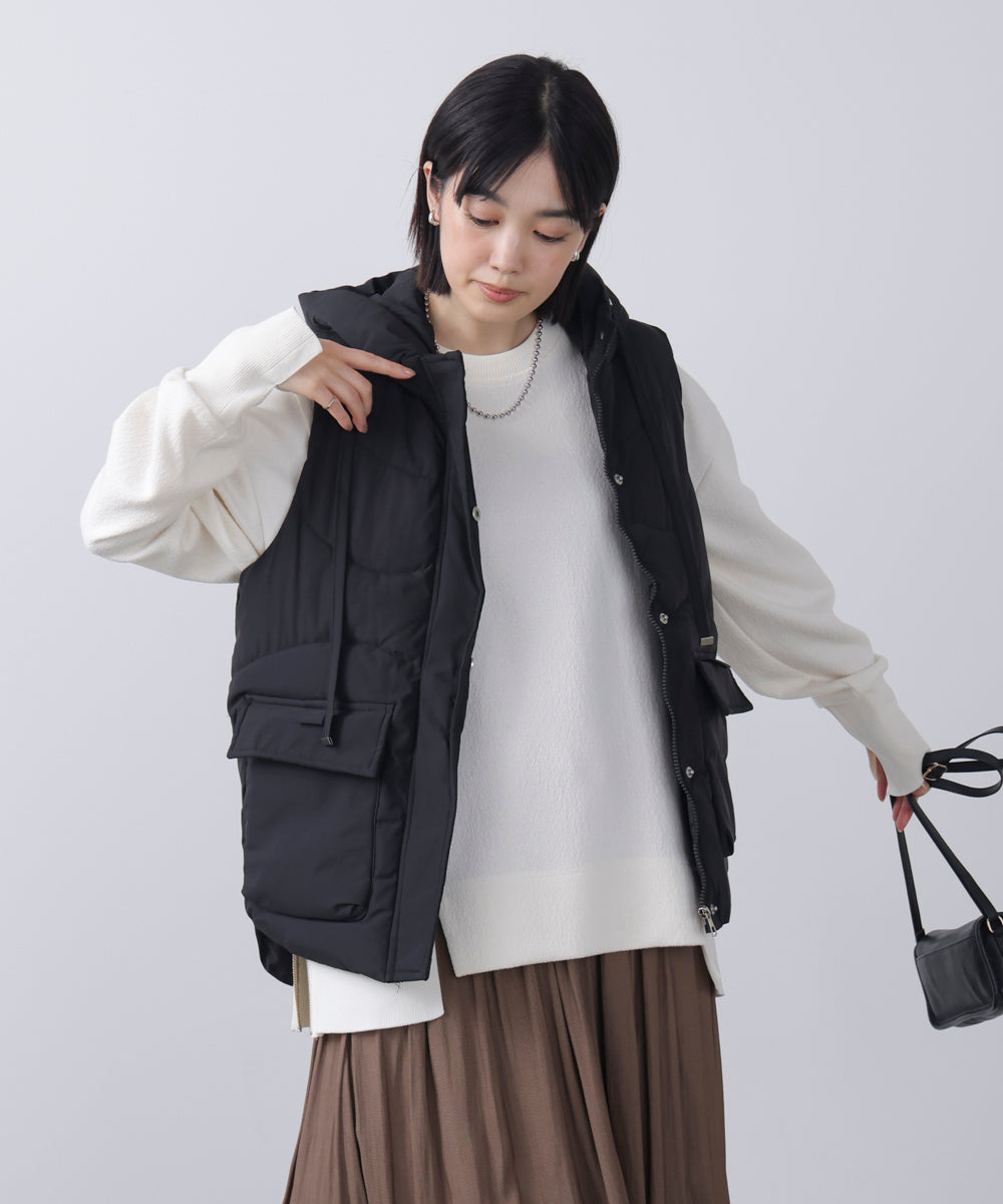 中綿フードベスト