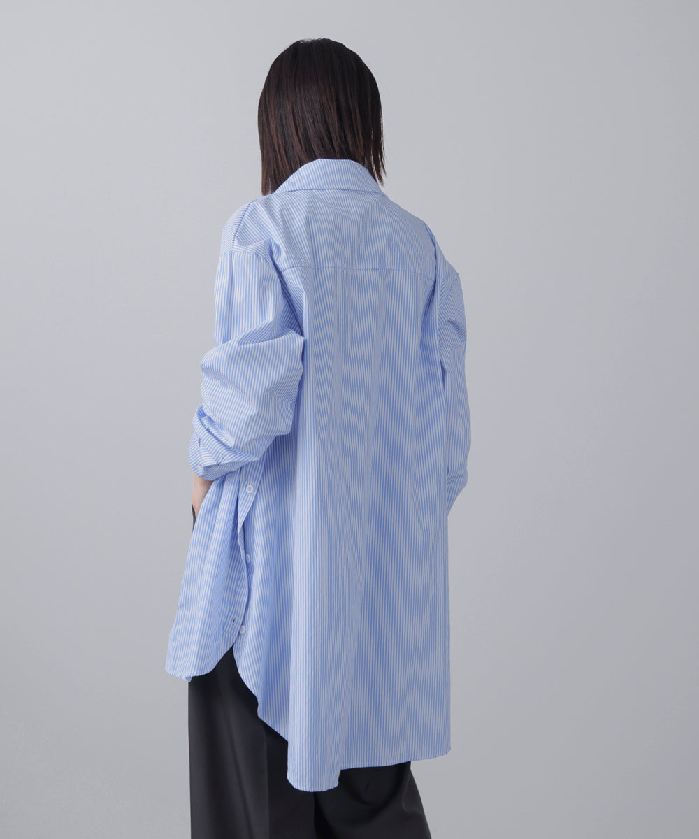 ストライプシャツチュニック