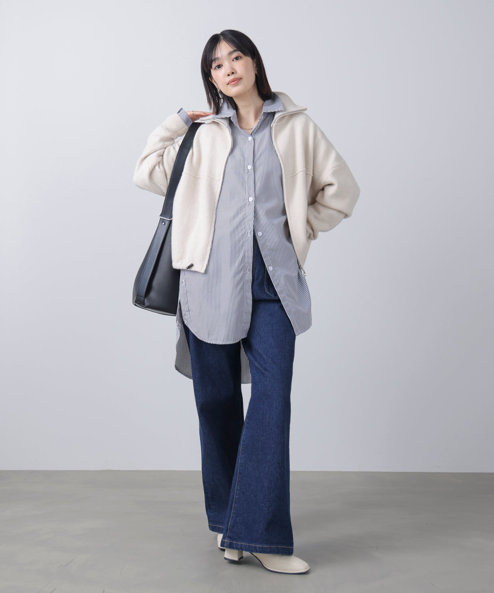 ストライプシャツチュニック