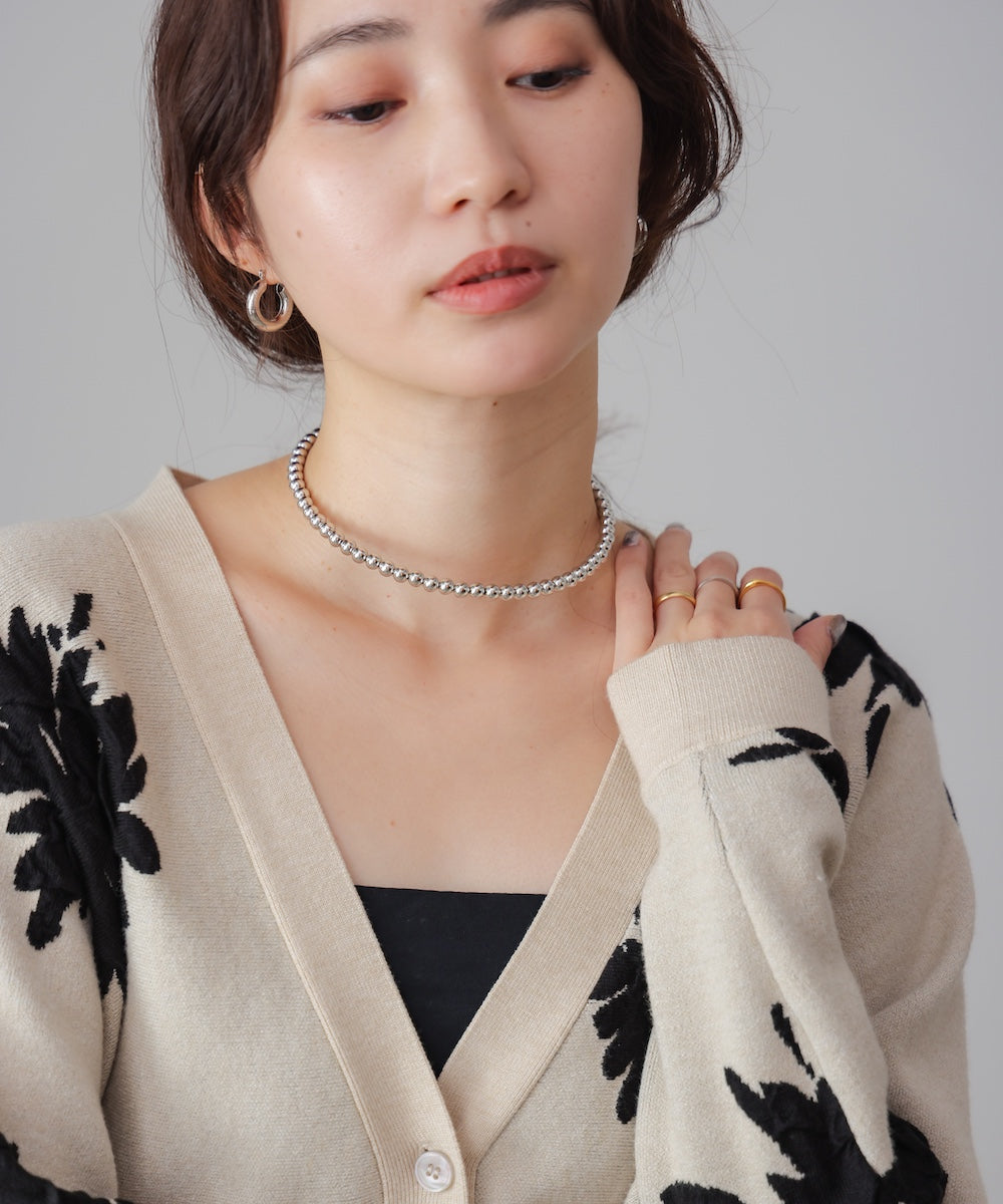 ワイヤーボールネックレス