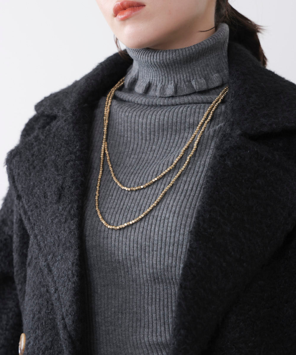 ビーズフリーネックレス